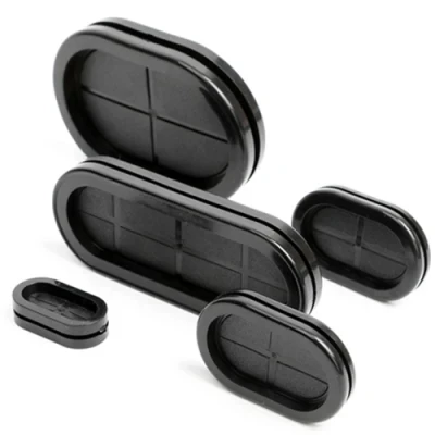 EPDM Black Oval Kusyen Dua Sisi/Gomet Getah